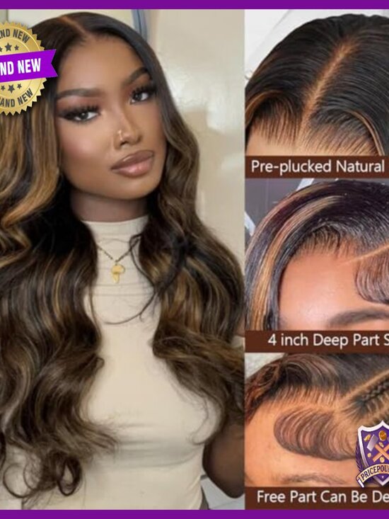 Human Hair Lace Front Wig 20 Inch Body Wave 180 Density Glueless main image 6